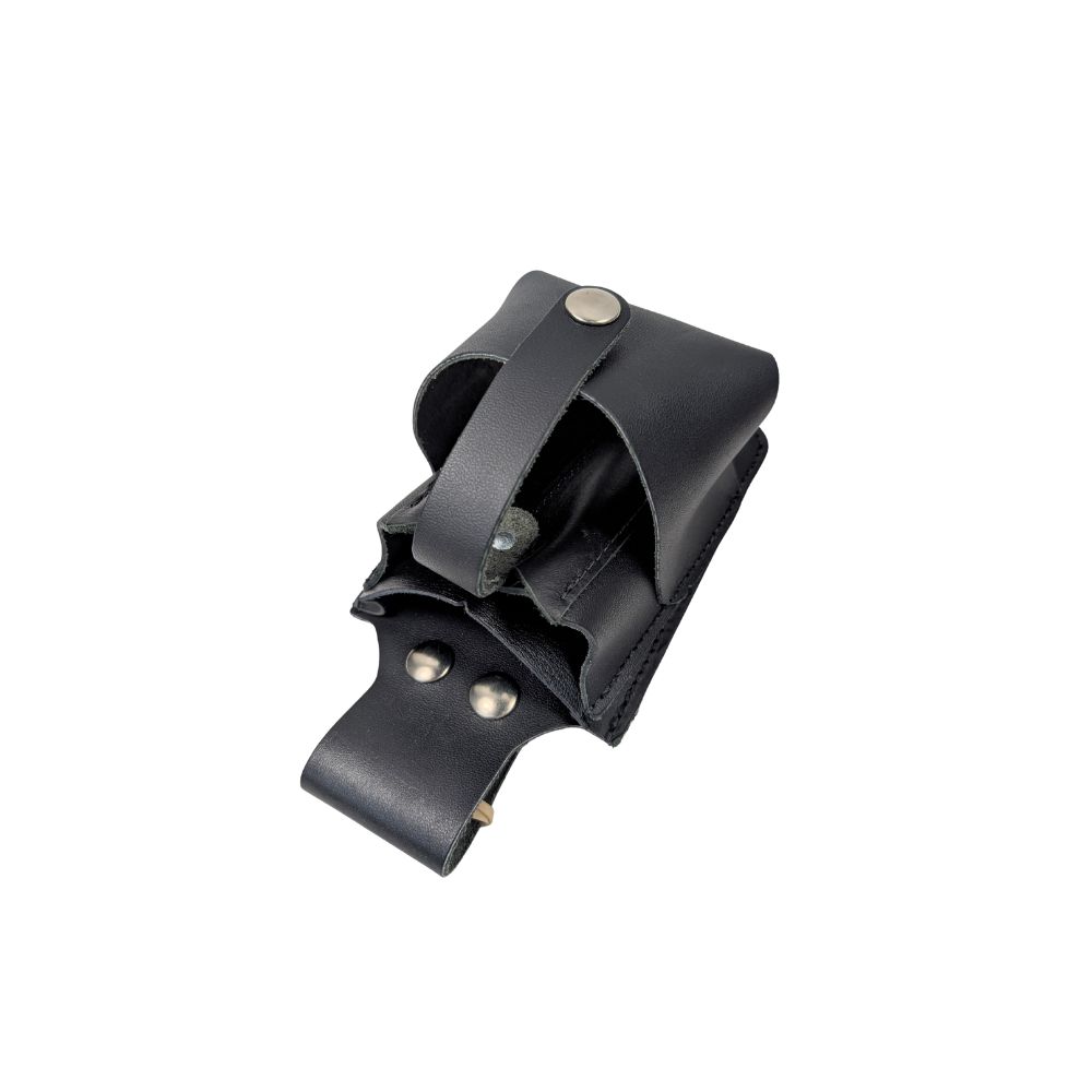 Leather holster for tape measure and calculator - ETUI94M