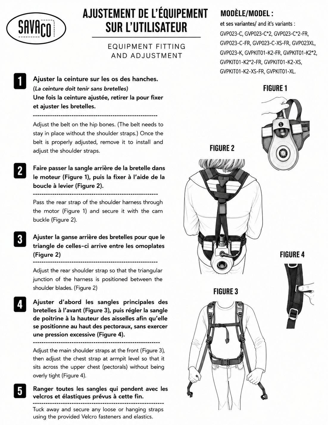 Guide GVPKIT01-K2 Ajustement